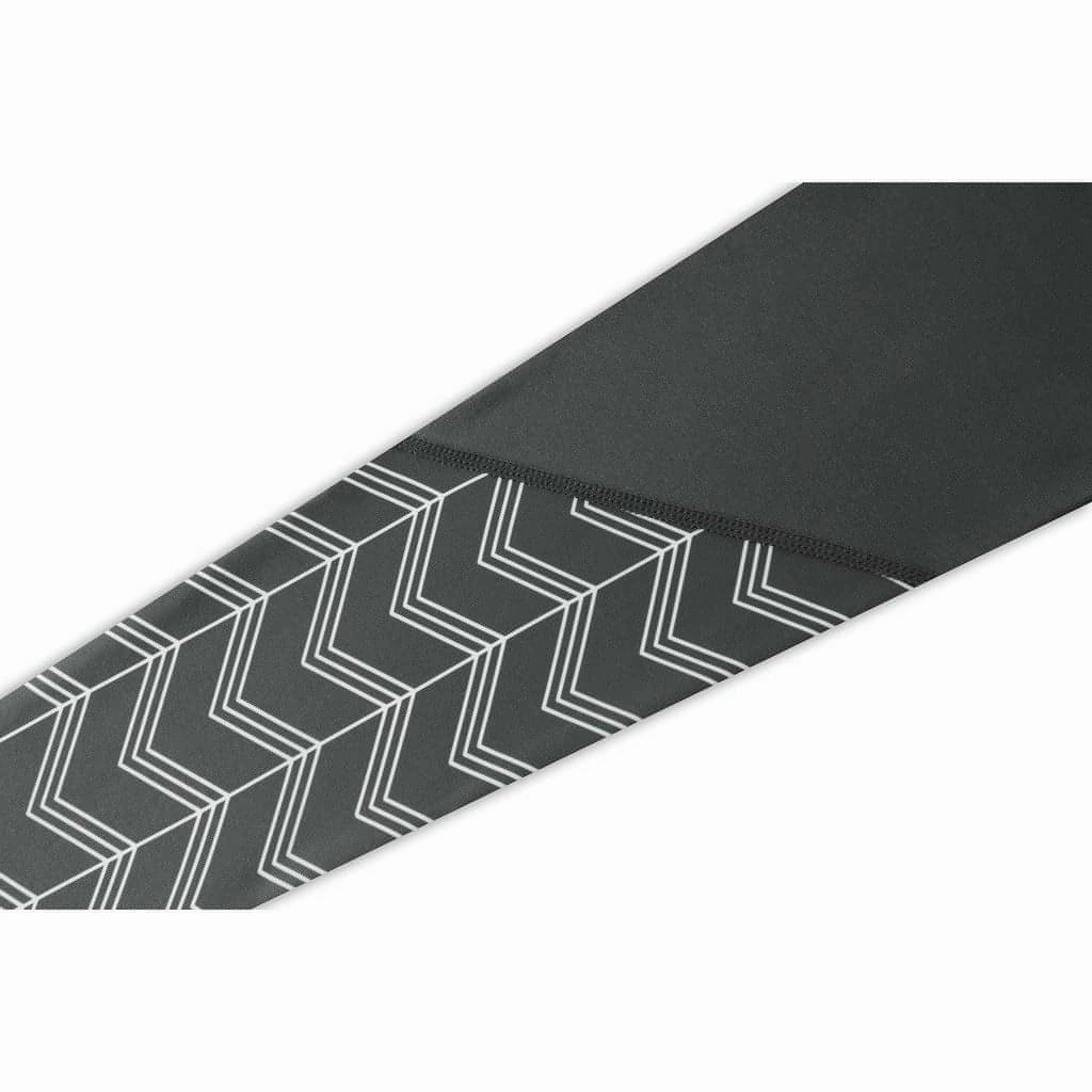 Street Outfit Stretch Fit Daily Routine TCA Impulse Printed Womens Long Running Tights - Grey