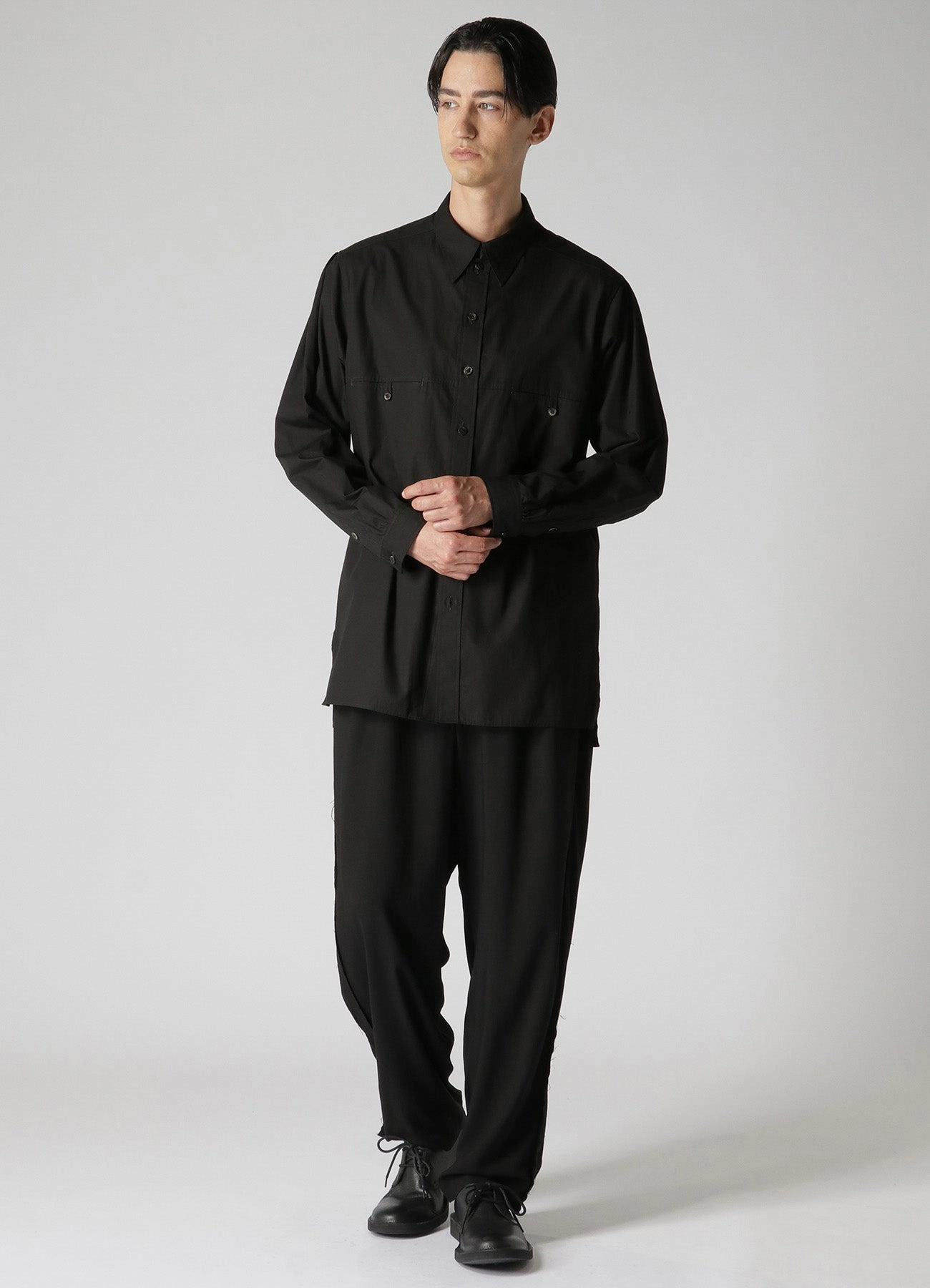 RAYON CAMBRIC SUSPENDER PANTS WITH SIDE DECORATIVE CLOTH Low Bulk Fit Flex