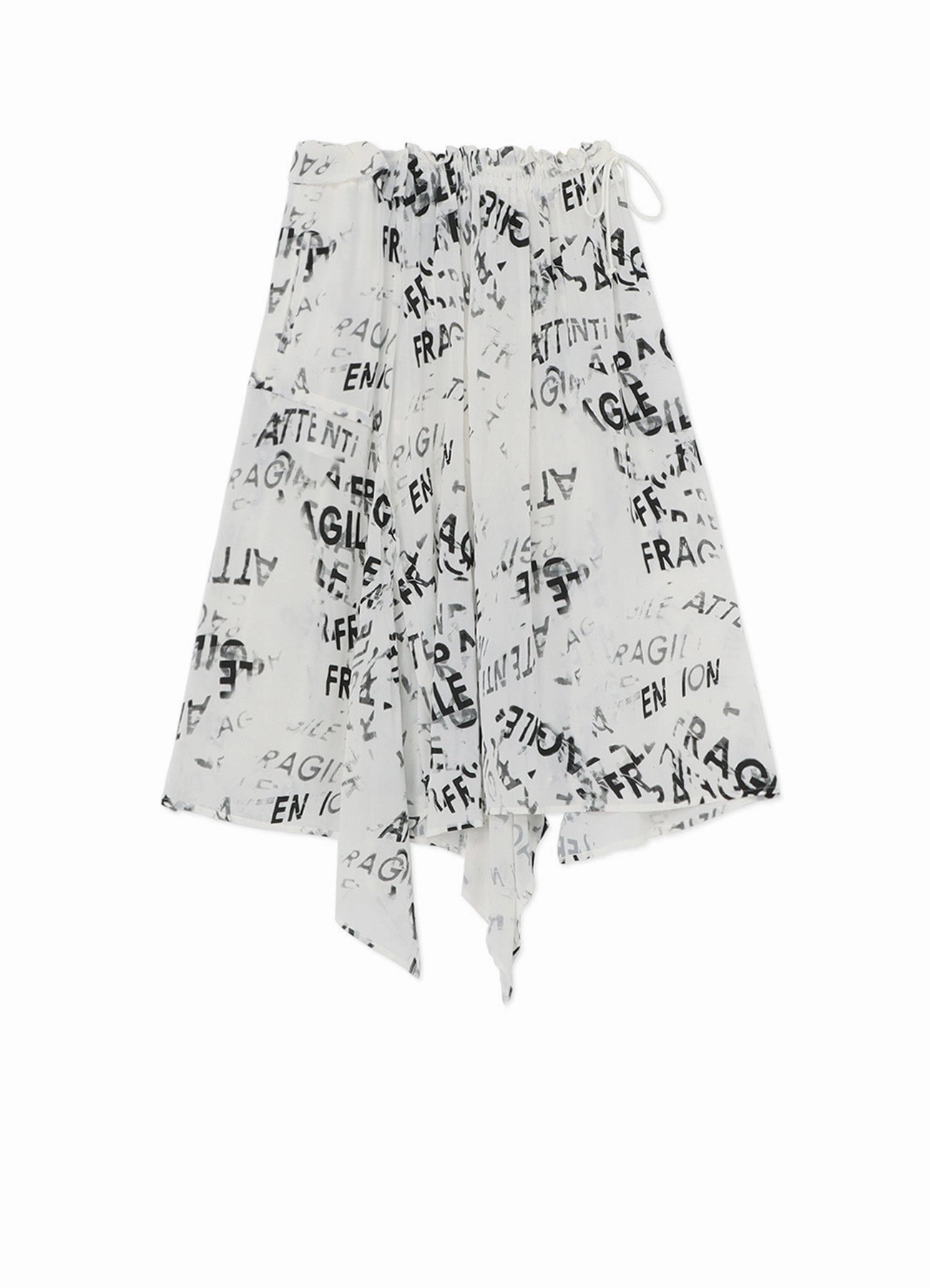 RAYON GEORGETTE ASYMMETRIC SKIRT Urban Fit Non Irritating Seams