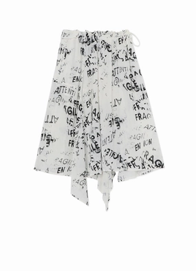 RAYON GEORGETTE ASYMMETRIC SKIRT Urban Fit Non Irritating Seams