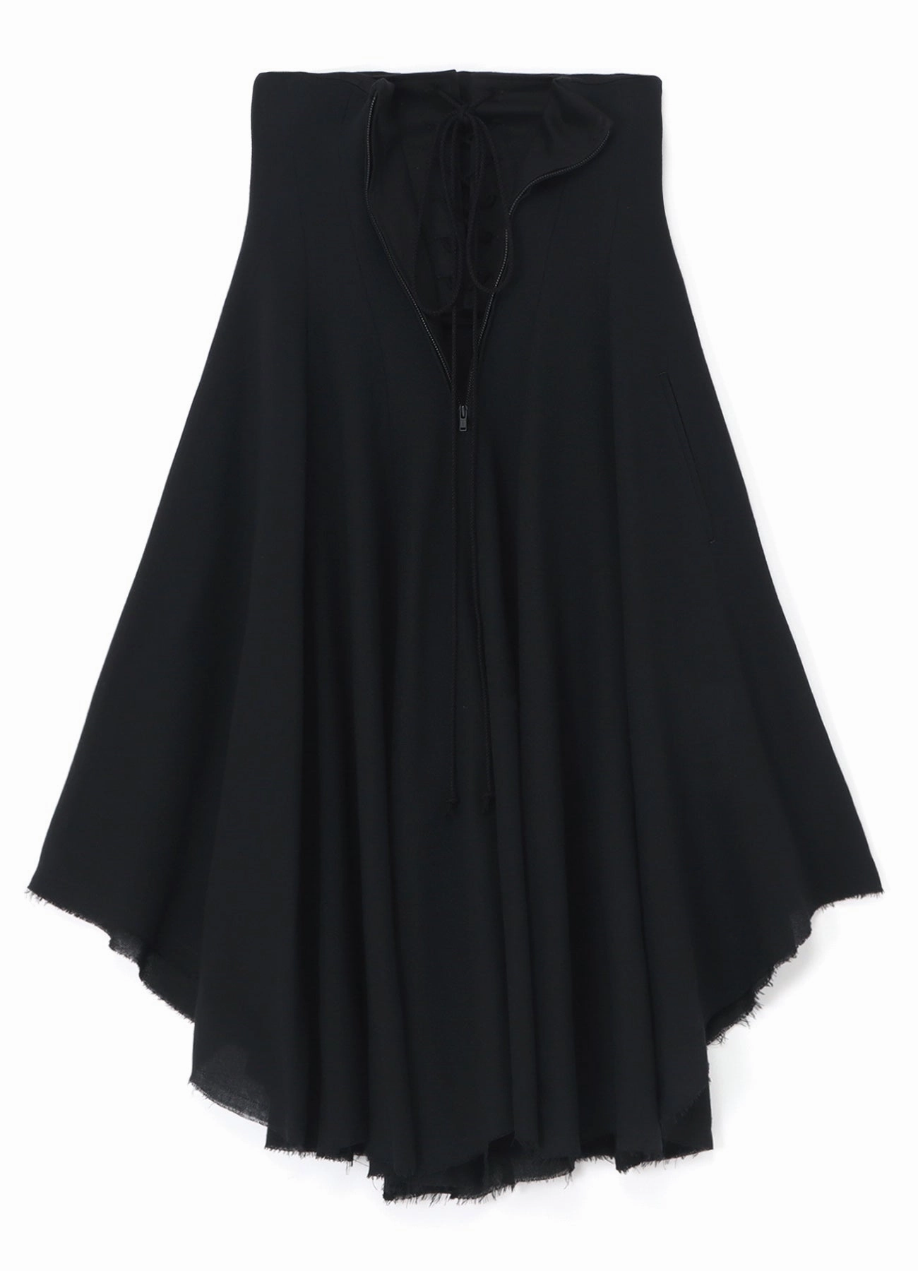 RAYON LACE-UP DETAIL SKIRT Odor Control Tech