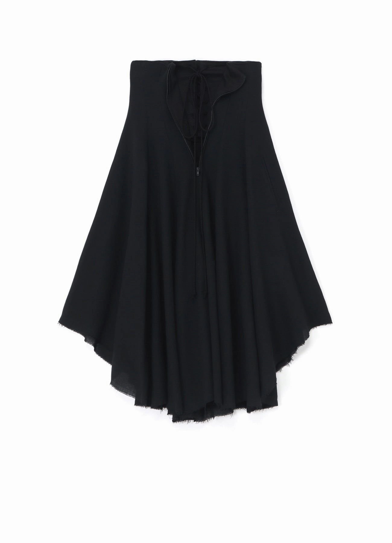 RAYON LACE-UP DETAIL SKIRT Versatile Style OrganicCottonBlend