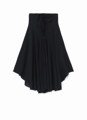 RAYON LACE-UP DETAIL SKIRT Versatile Style OrganicCottonBlend