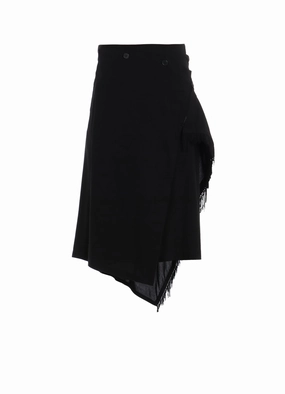 RAYON LAWN FRINGE WRAP SKIRT Base Layer All Fit