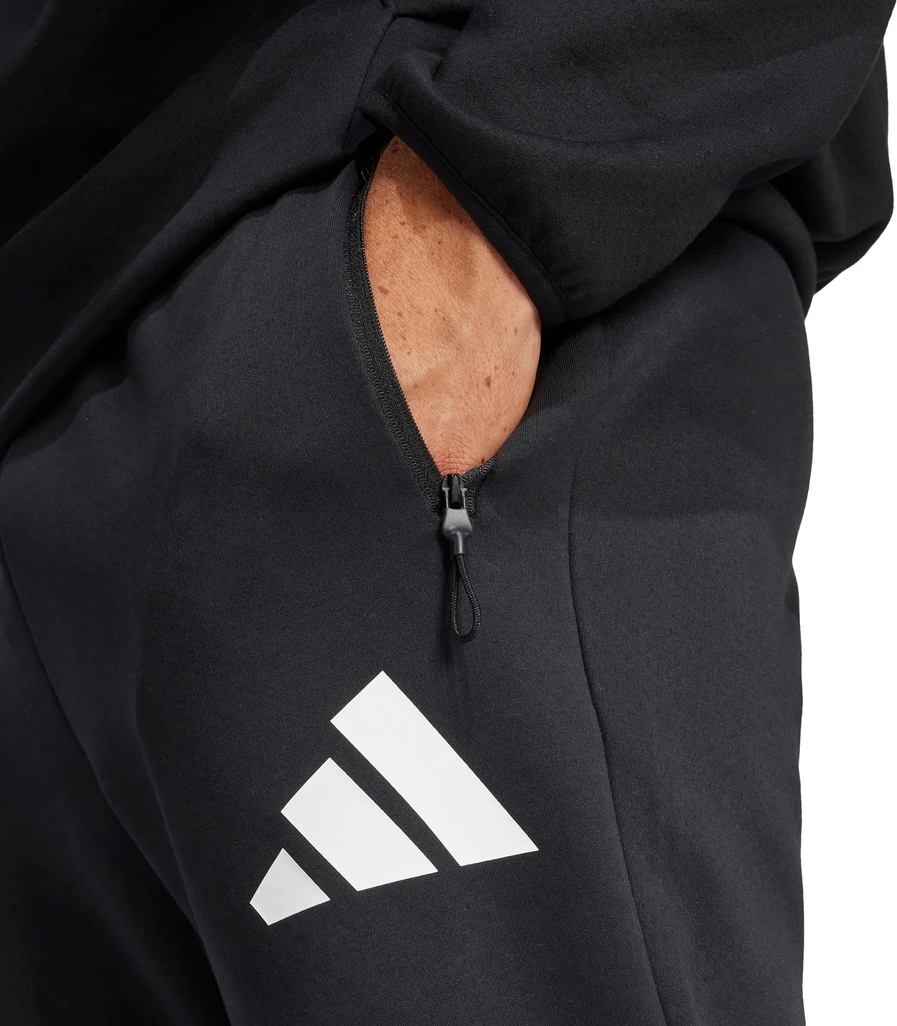 adidas Z.N.E Mens Training Trackpants - Black Minimal Vibe EcoFriendlyMaterials