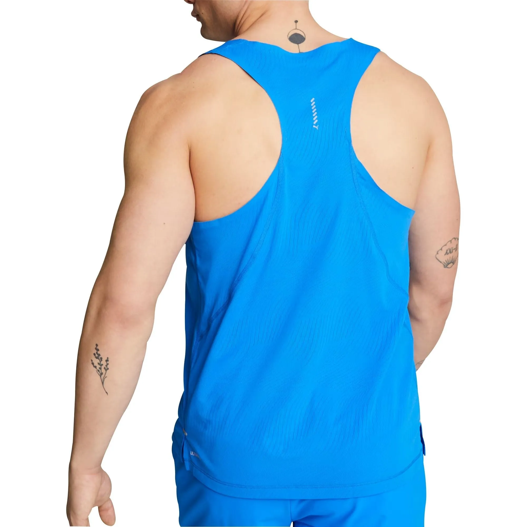 Travel Friendly Casual Layer Puma Ultraspun Mens Running Vest - Blue