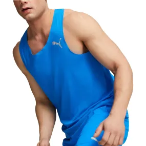 Puma Ultraspun Mens Running Vest - Blue UltraLightweight Pocket Detailing