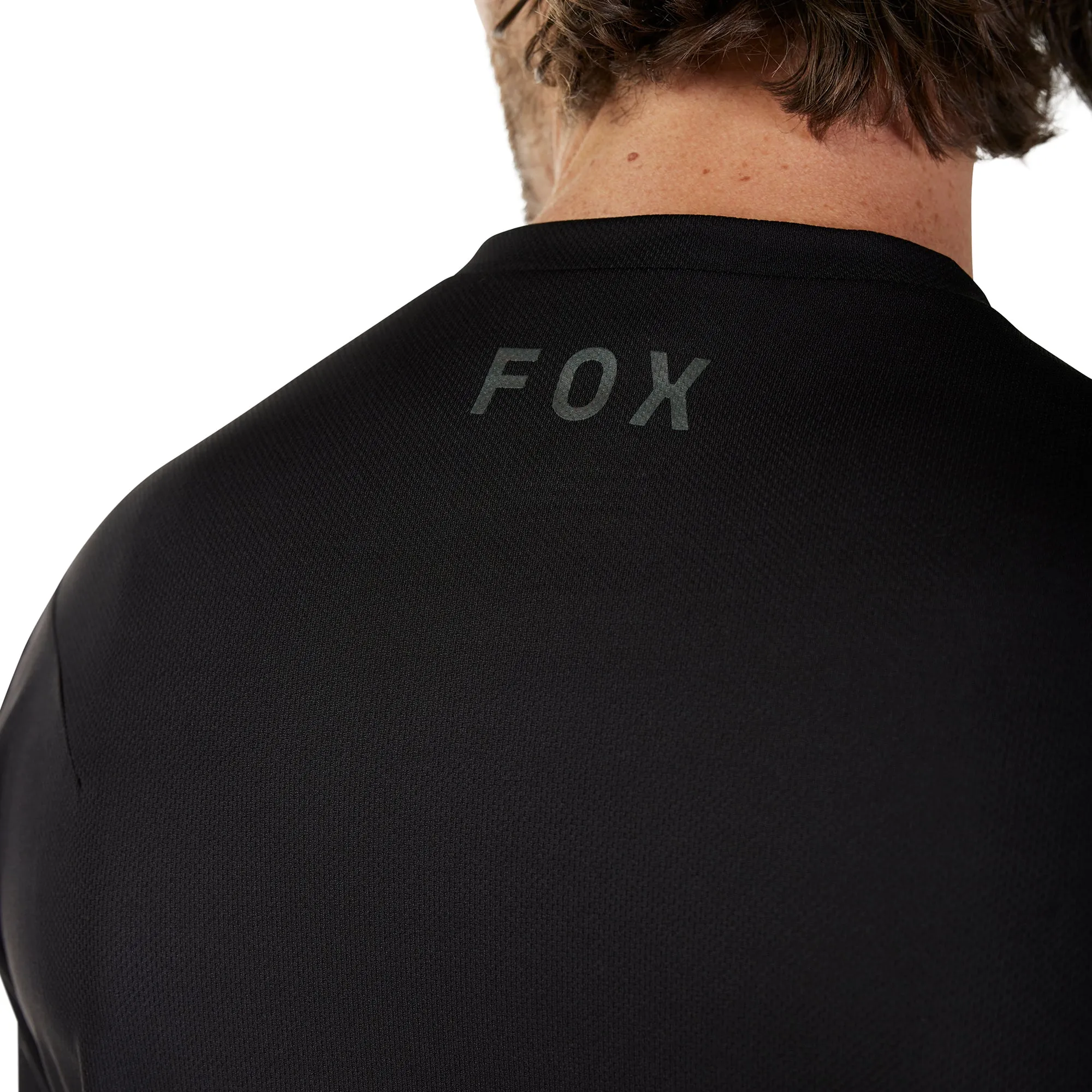 Fox Ranger Fox Head Short Sleeve Mens Cycling Jersey - Black Organic Cotton Construction