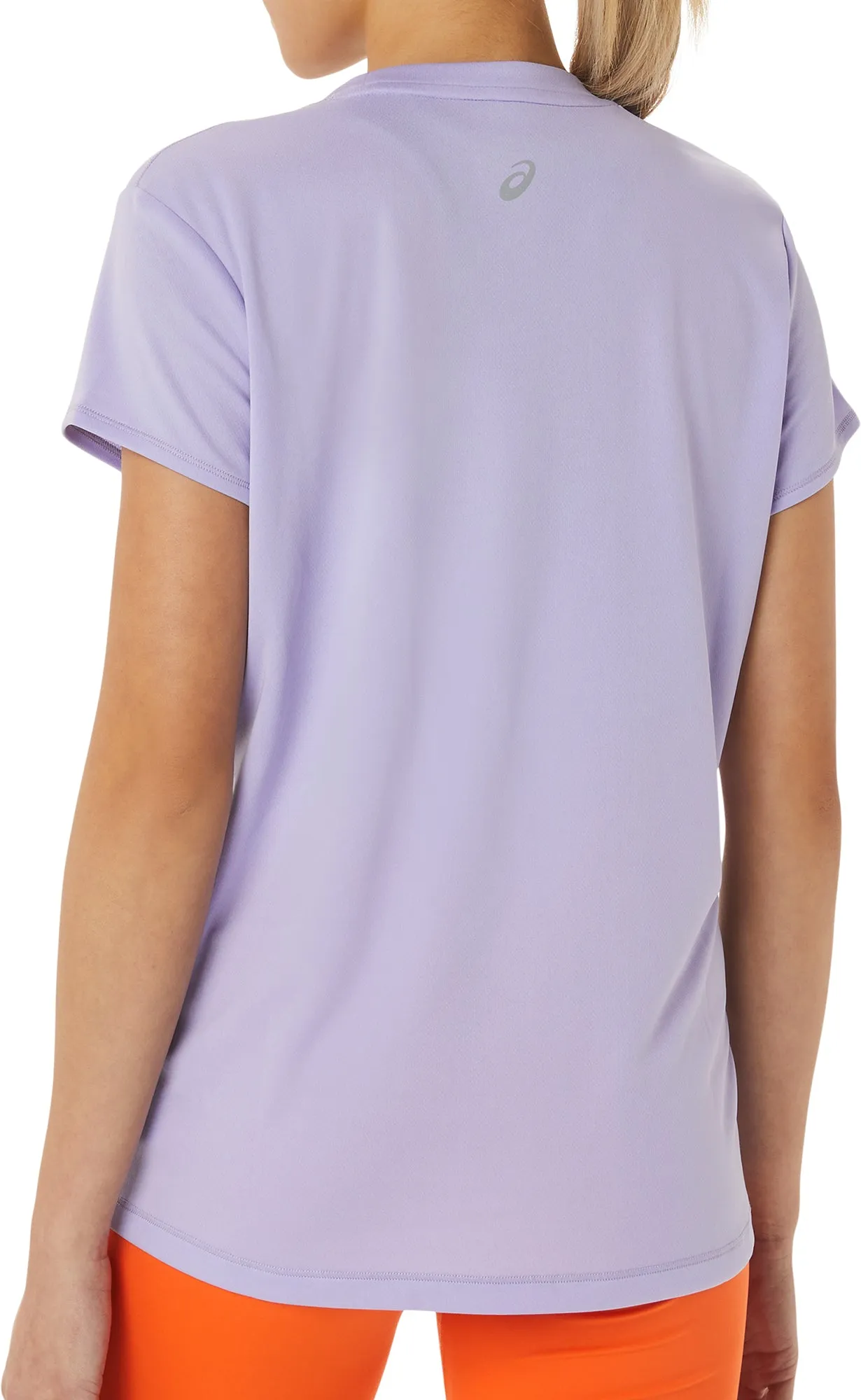 Asics FujiTrail Logo Short Sleeve Womens Running Top - Purple DoubleStitchedHem Unisex