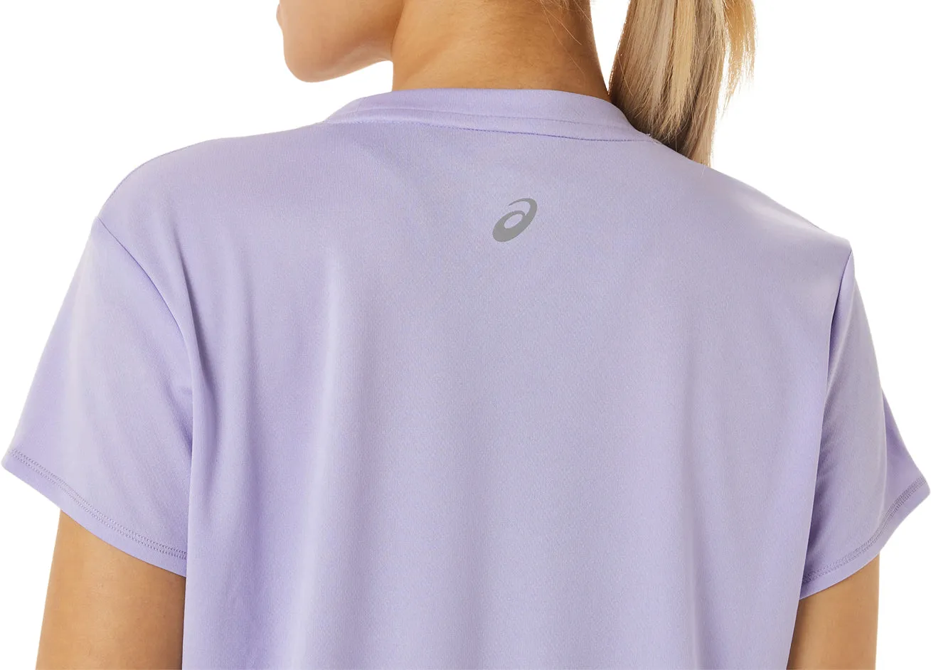Asics FujiTrail Logo Short Sleeve Womens Running Top - Purple Elderly Comfort Fur combination