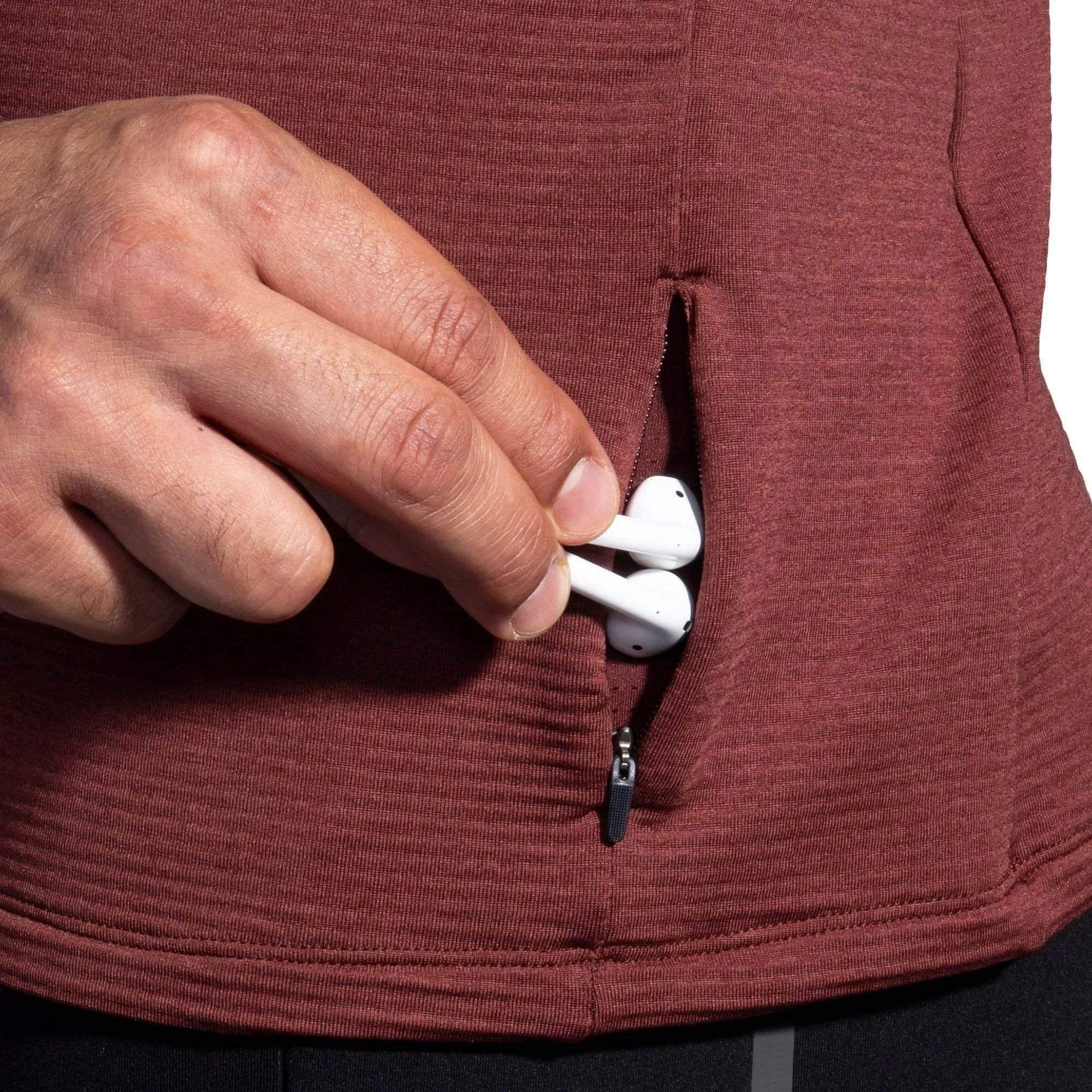 Brooks Notch Thermal 2.0 Long Sleeve Mens Running Top - Red birthday party Urban Style Trend