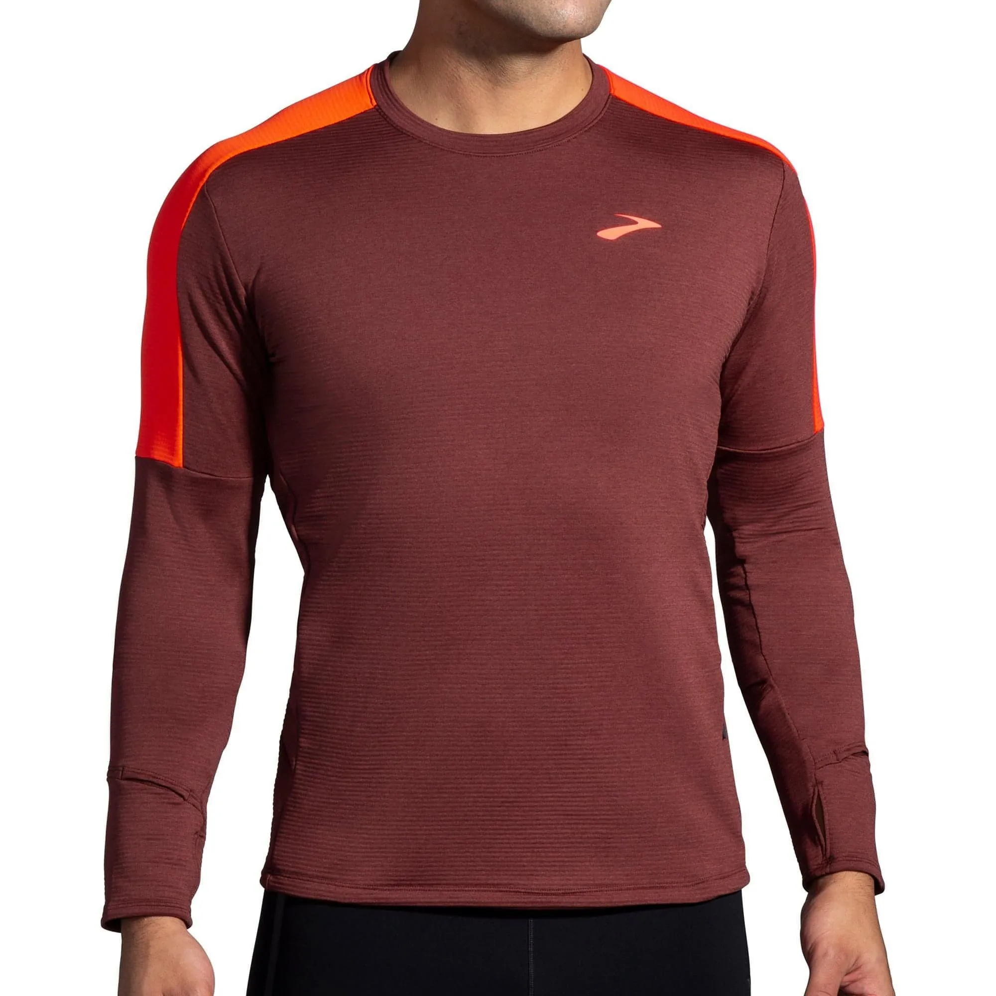 down jewelry venue Brooks Notch Thermal 2.0 Long Sleeve Mens Running Top - Red
