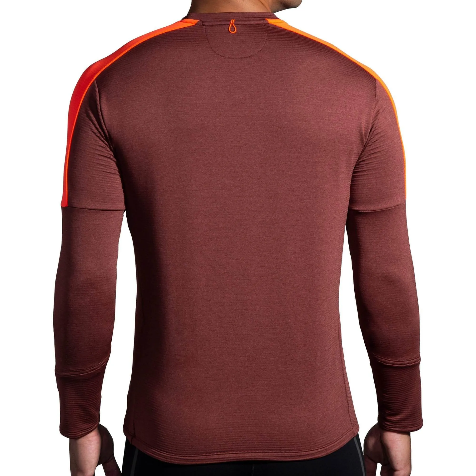 Travel Style Brooks Notch Thermal 2.0 Long Sleeve Mens Running Top - Red