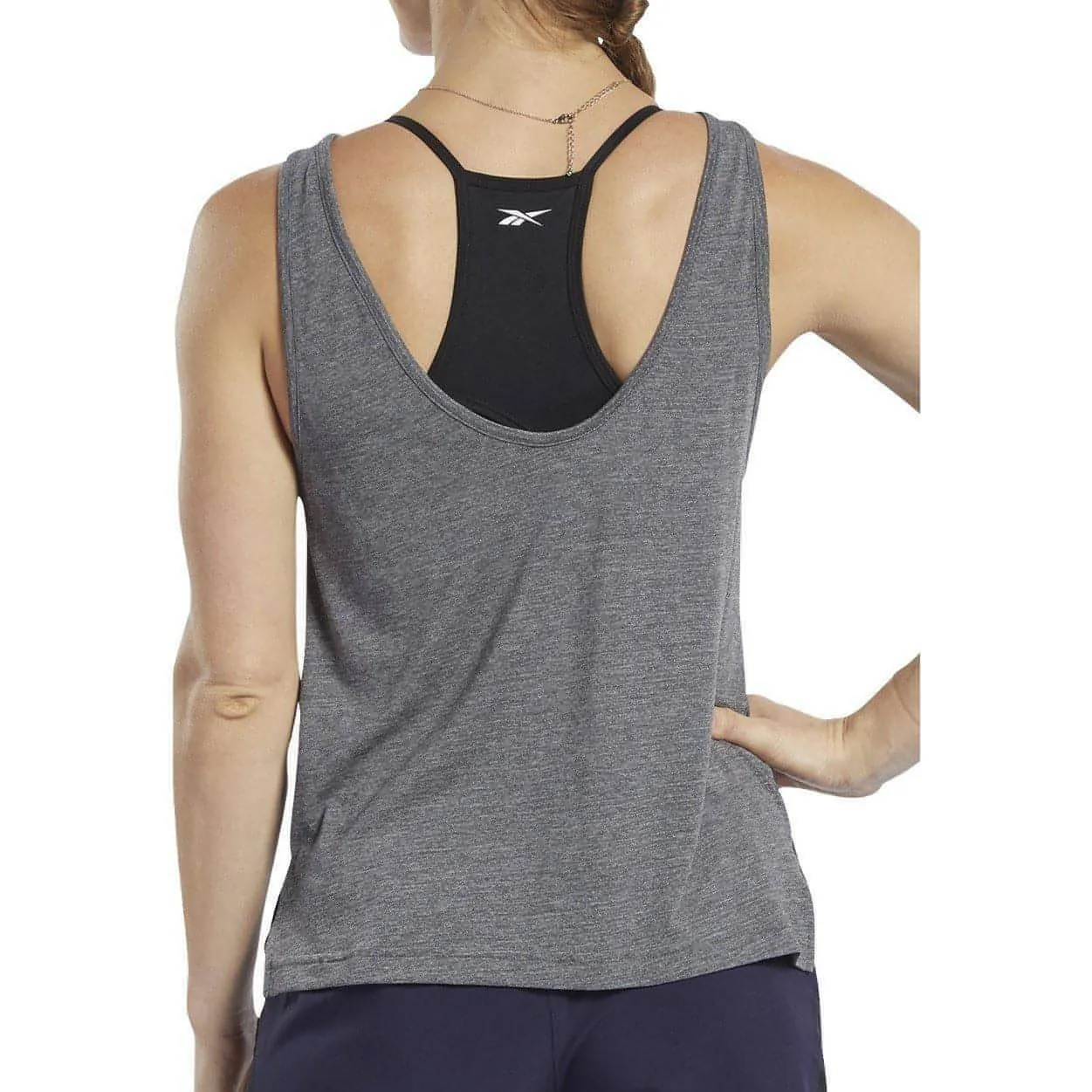Reebok ActivChill   Cotton Womens Training Vest Tank Top - Grey anti static coating
