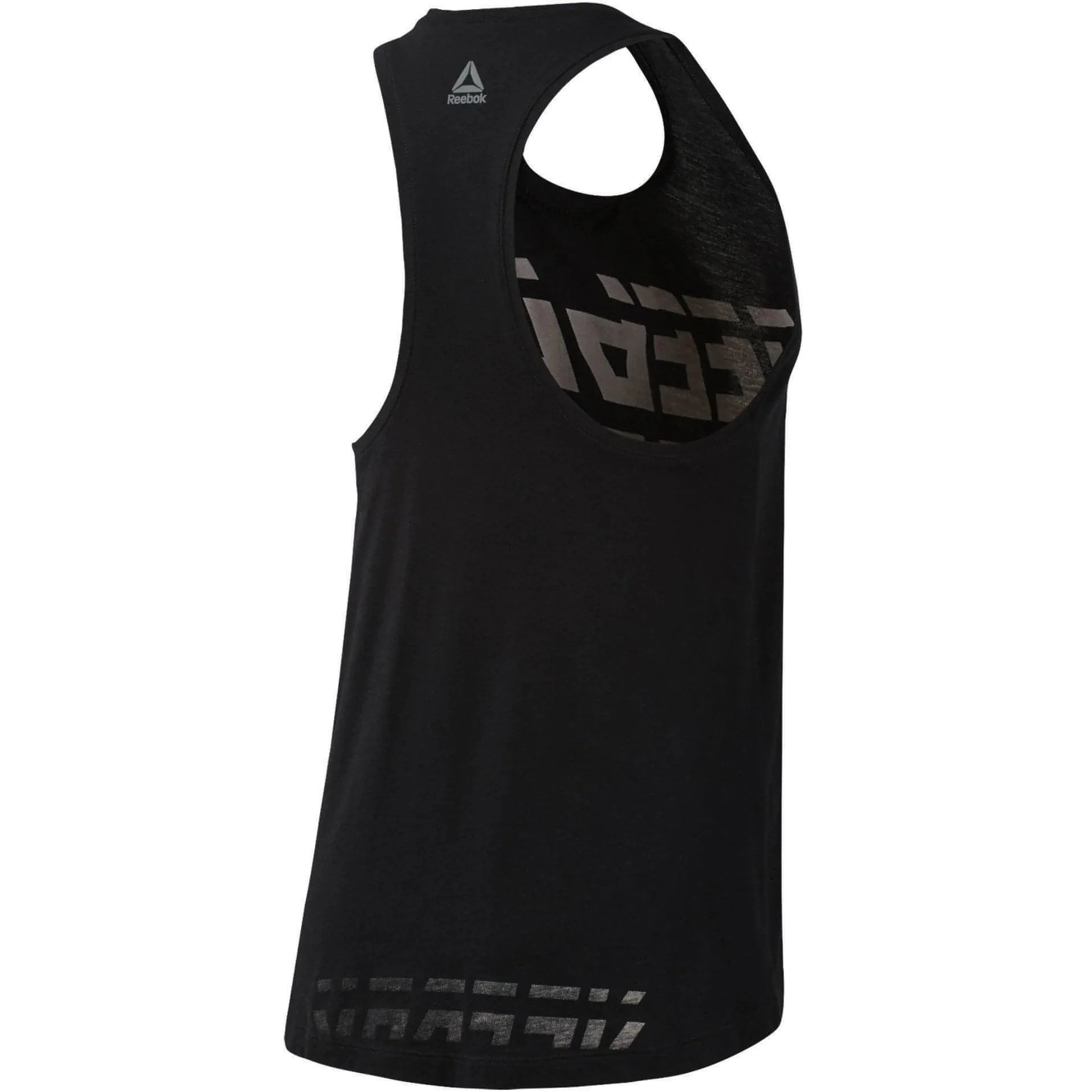 quick dry Effortless Vibe Reebok Workout Ready Meet You There Womens Training Vest Tank Top - Black