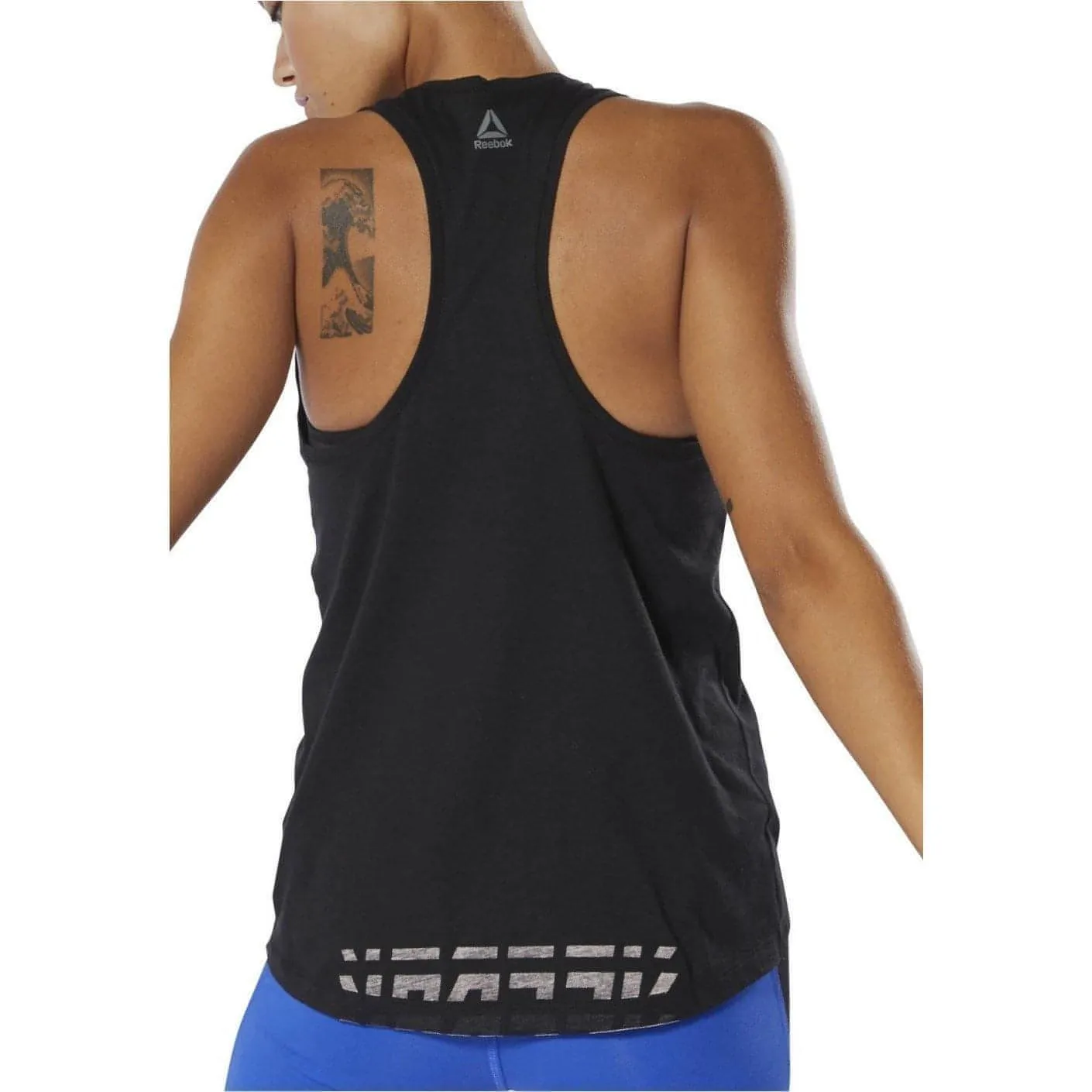 Beachwear Reebok Workout Ready Meet You There Womens Training Vest Tank Top - Black