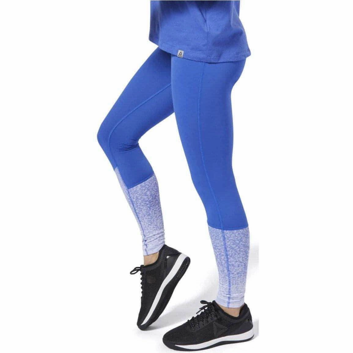 Odor control Reebok Crossfit Lux Fade Womens Long Training Tights - Blue