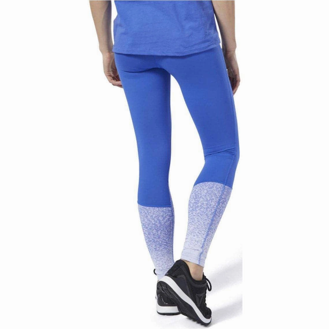 Freedom Fit Body-Con Fit Reebok Crossfit Lux Fade Womens Long Training Tights - Blue