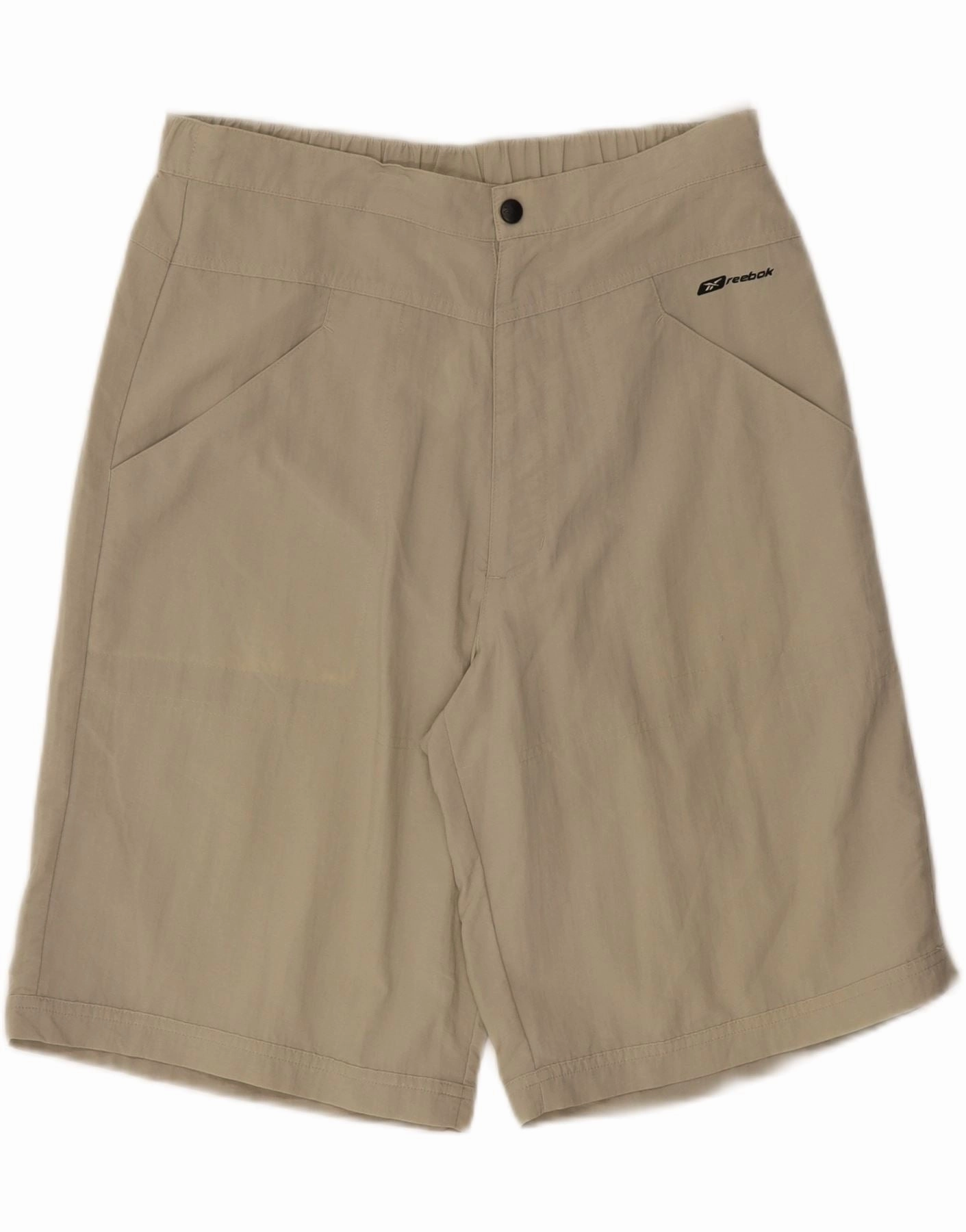 REEBOK Mens Casual Shorts Medium W32  Beige Nylon Flexible Layer
