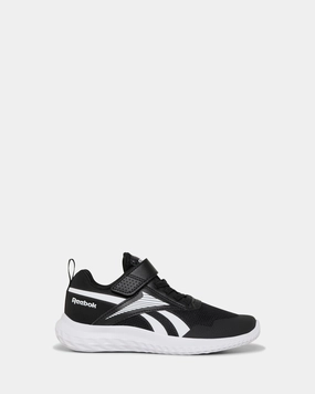 Reebok Runner Elastic L&t Strap Black/Black/White day use Split Toe Flex Zone
