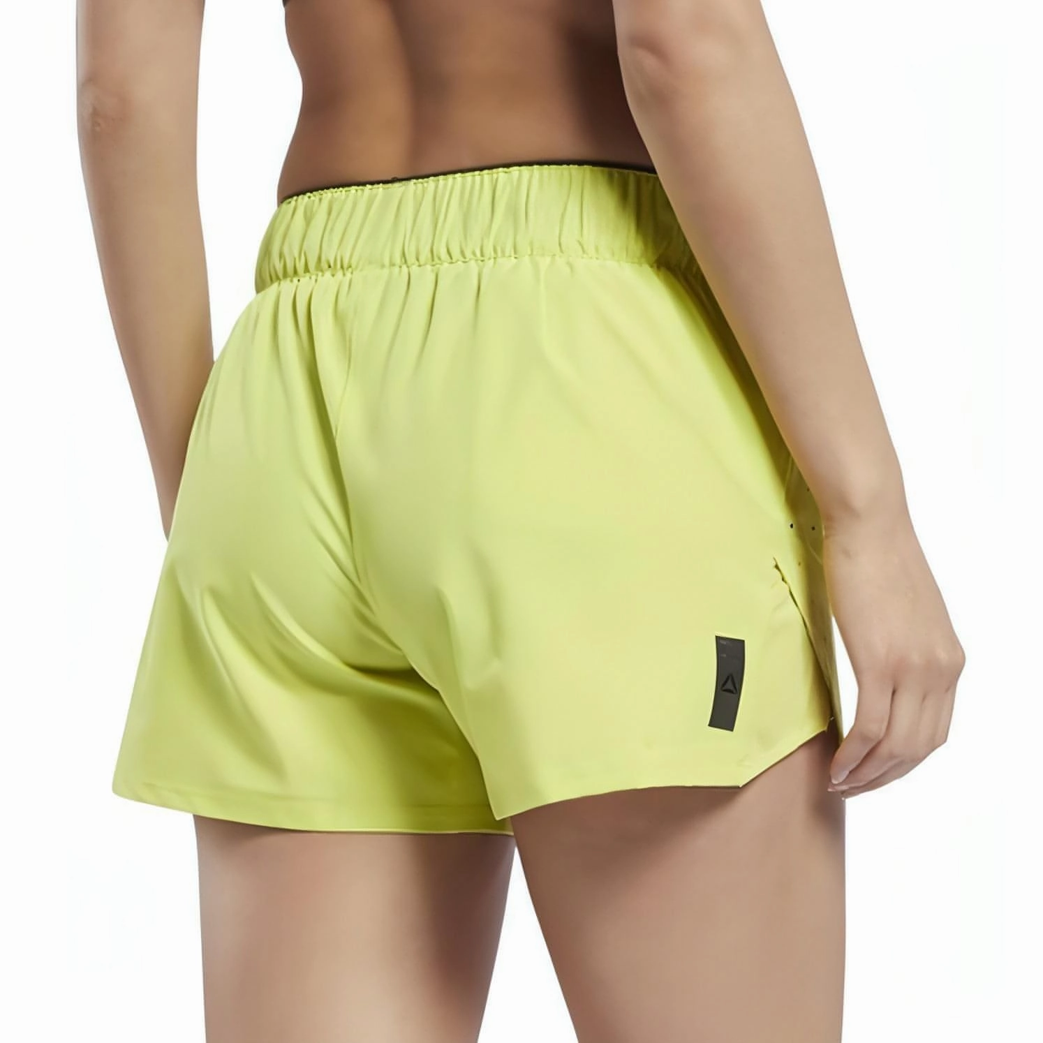 Reebok United By Fitness Epic Womens Training Shorts - Yellow Smart Fit All Day Comfort Fit