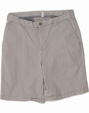 Light Fit Wear IZOD Mens Chino Shorts W34 Large  Grey Cotton