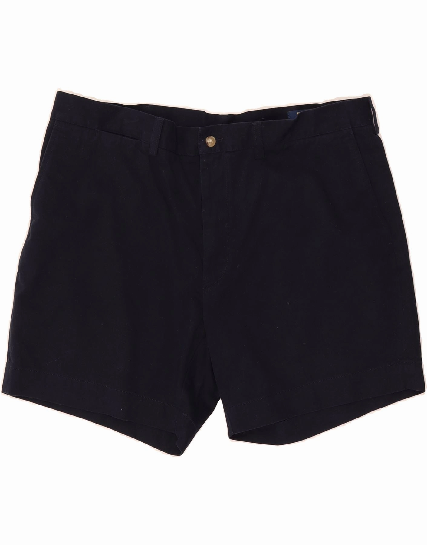 POLO RALPH LAUREN Mens Chino Shorts W38 XL  Navy Blue Cotton Cooling Effect poolside gear