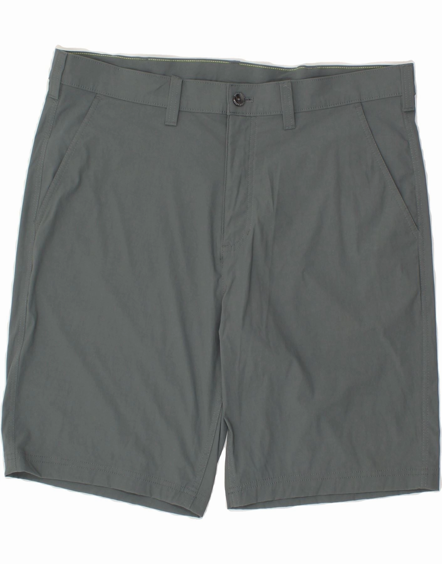 EDDIE BAUER Mens Chino Shorts W40 XL Grey Nylon AntiOdorTreatment camisole