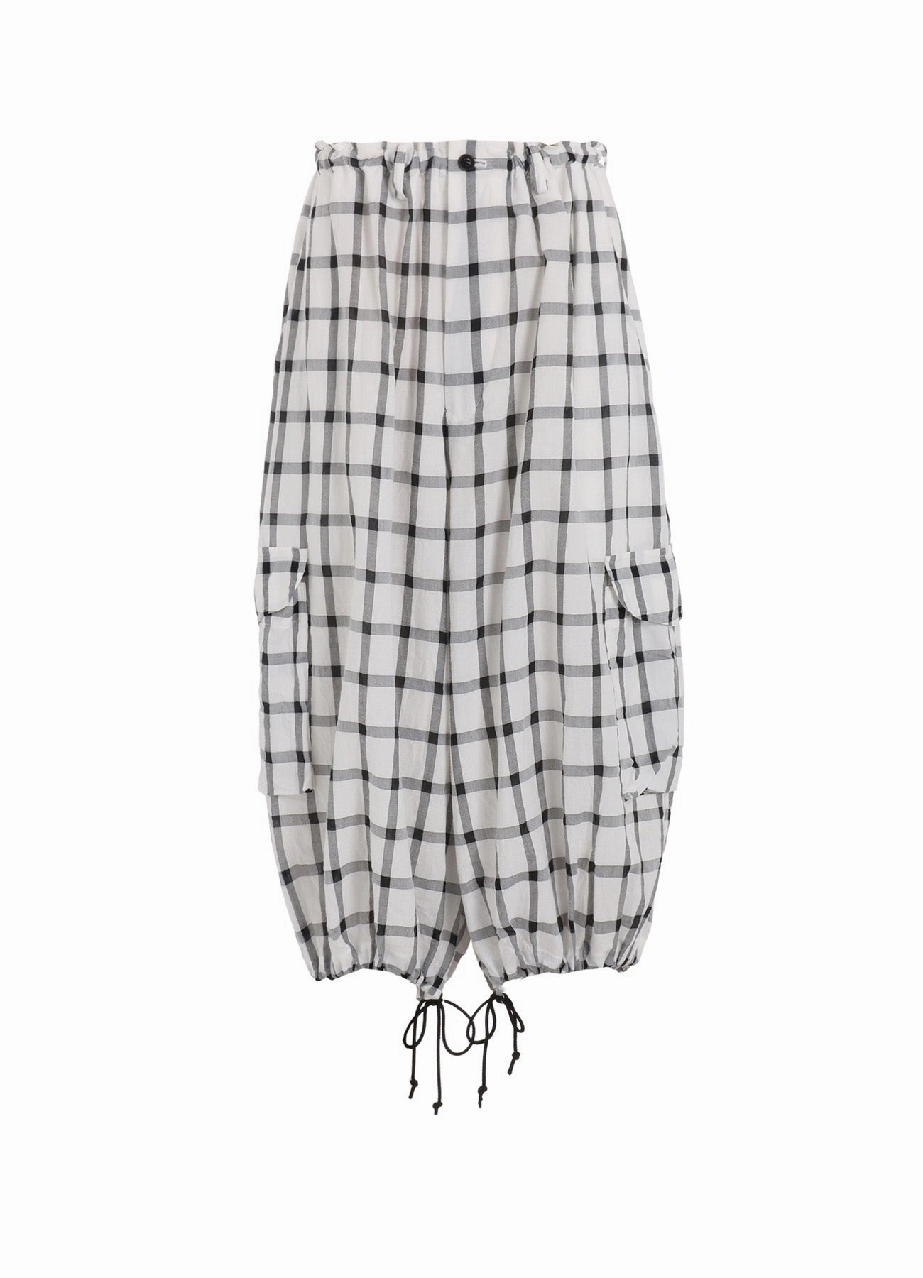 Comfort Flex Low Rise Fit COTTON CUPRO PLAID PANTS