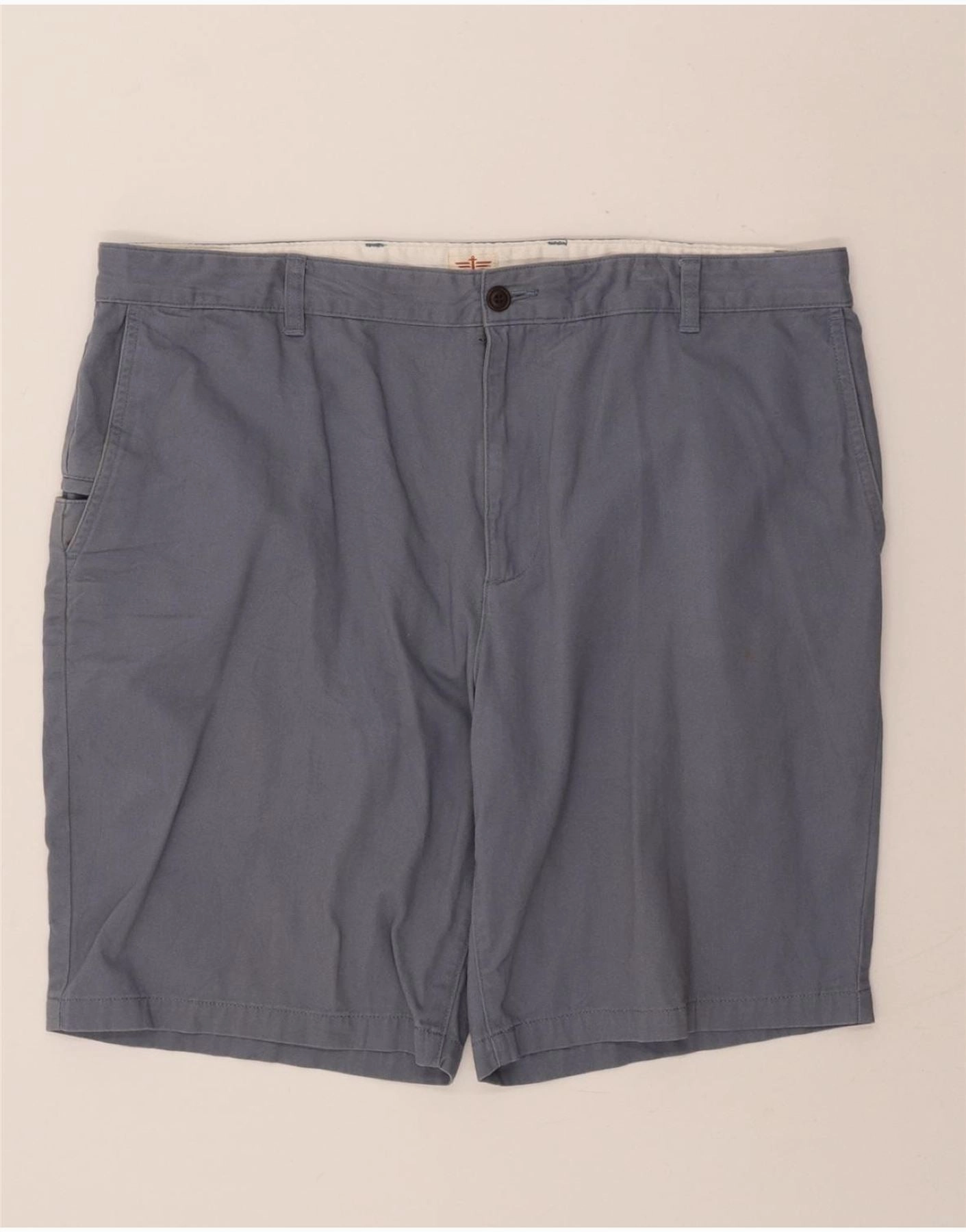 Light Flex Wear Travel Clothing DOCKERS Mens Cargo Shorts W40 XL Blue Cotton