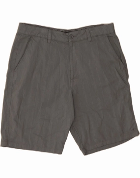O'NEILL Mens Chino Shorts W38 XL  Grey Striped Polyester Workout Gear Eco Friendly Material