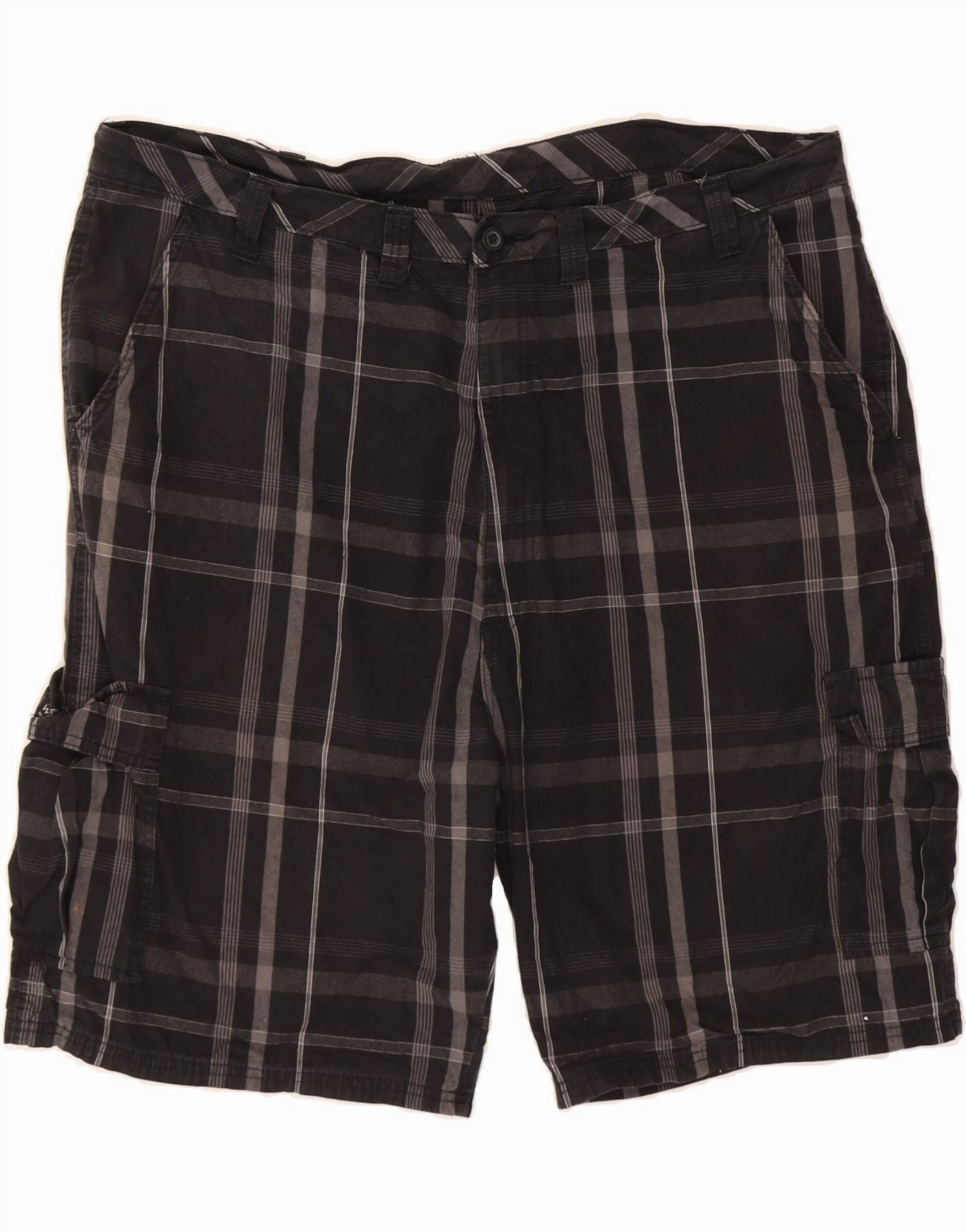 bodysuit Eco Conscious Packaging WRANGLER Mens Cargo Shorts W42 2XL Black Check