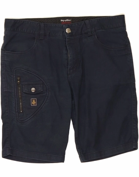 All Day Comfort Fit REFRIGIWEAR Mens Casual Shorts W33 Medium Navy Blue Cotton