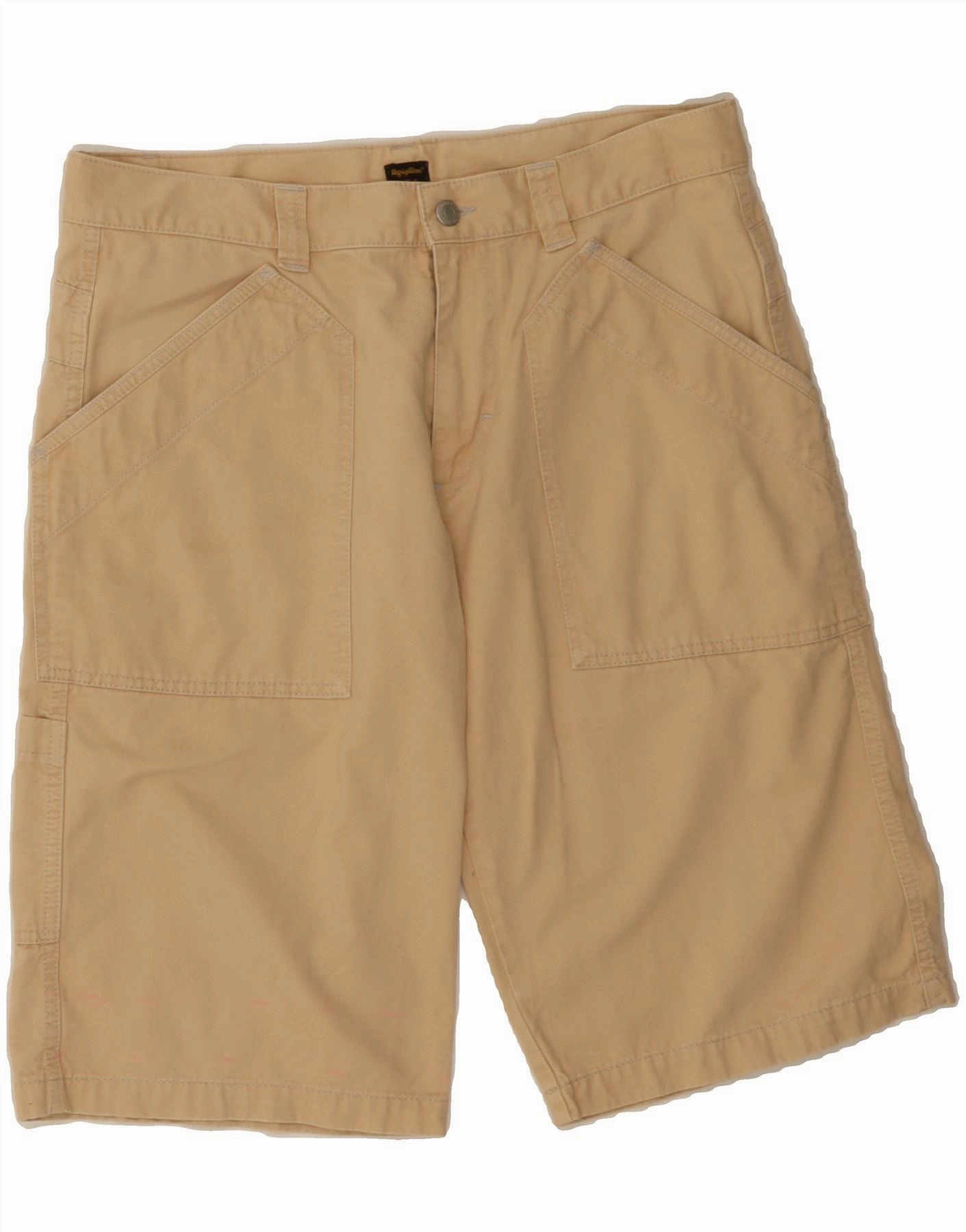 REFRIGIWEAR Mens Casual Shorts W34 Large Beige Cotton Stretchable Waist Ultra Soft Waistband
