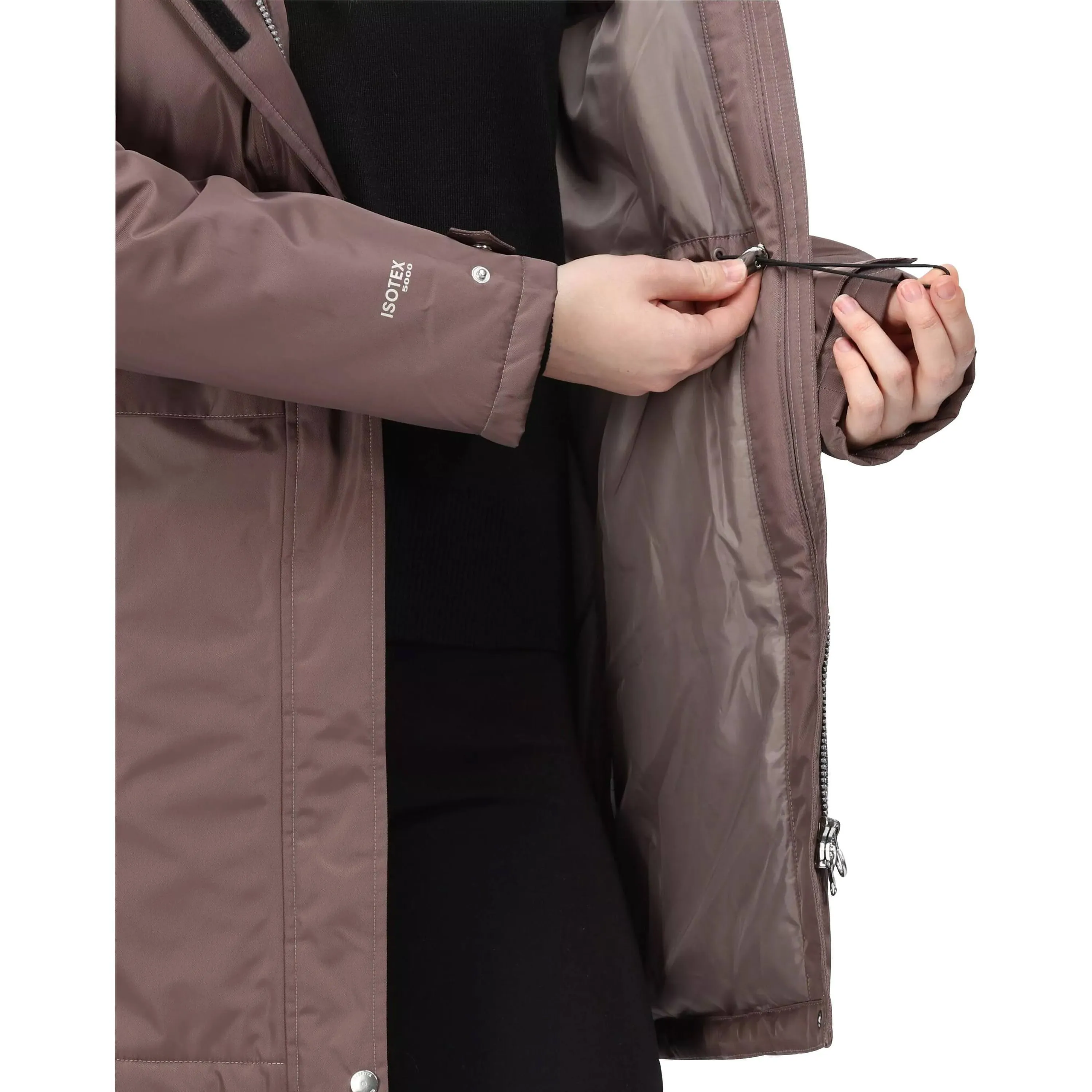 Regatta Lexis Waterproof Insulated Womens Parka Jacket - Brown Weekend Look middle aged people