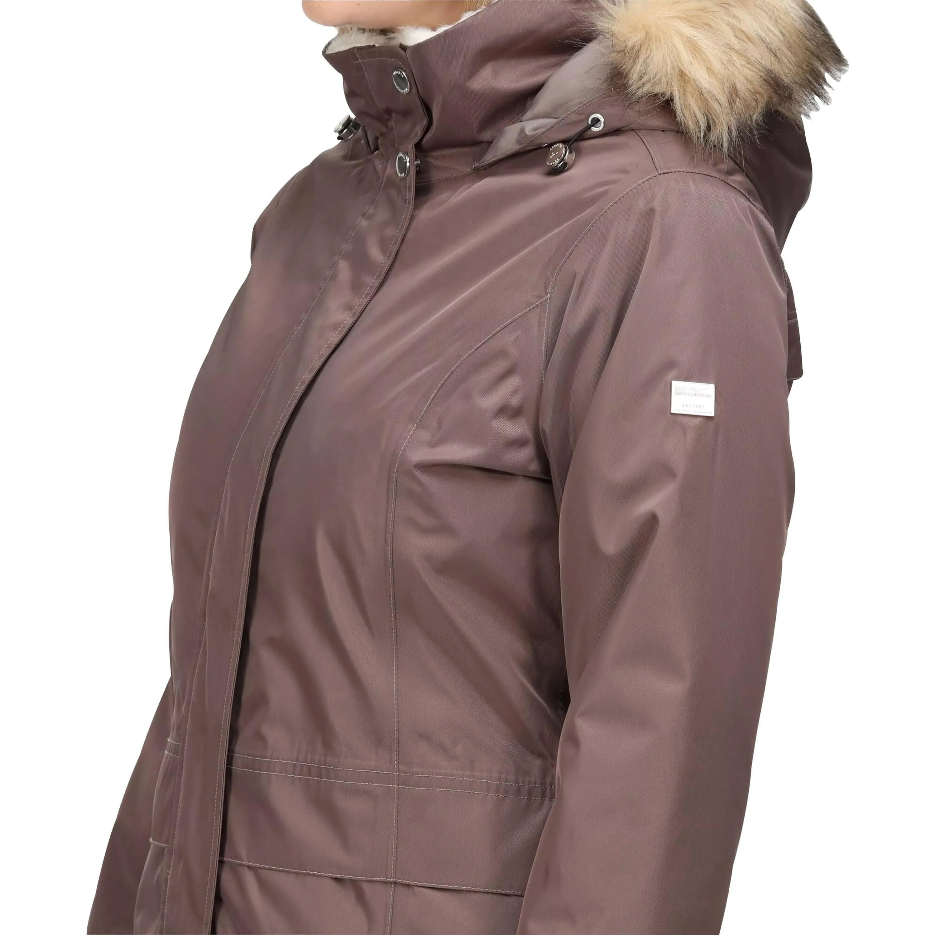 Regatta Lexis Waterproof Insulated Womens Parka Jacket - Brown Win Suitcase