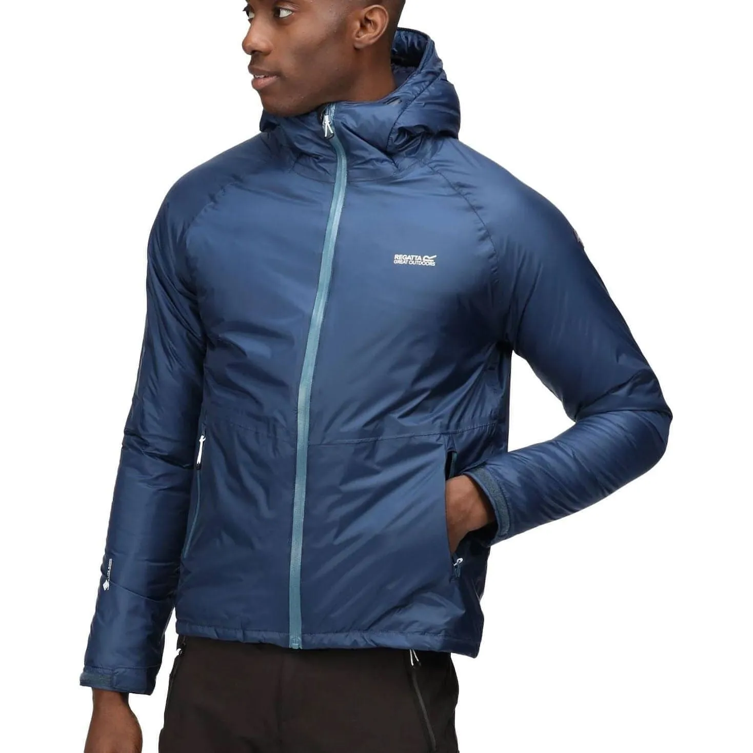Regatta Radnor Insulated Mens Waterproof Jacket - Blue Safari tag