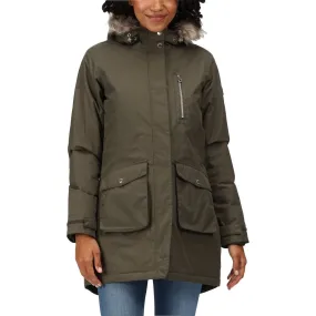 Run Friendly Regatta Serleena Insulated Womens Waterproof Jacket - Green