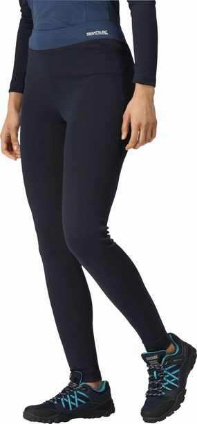 Regatta Bampton Baselayer Womens Long Tights - Blue Total Ease Home Lounge