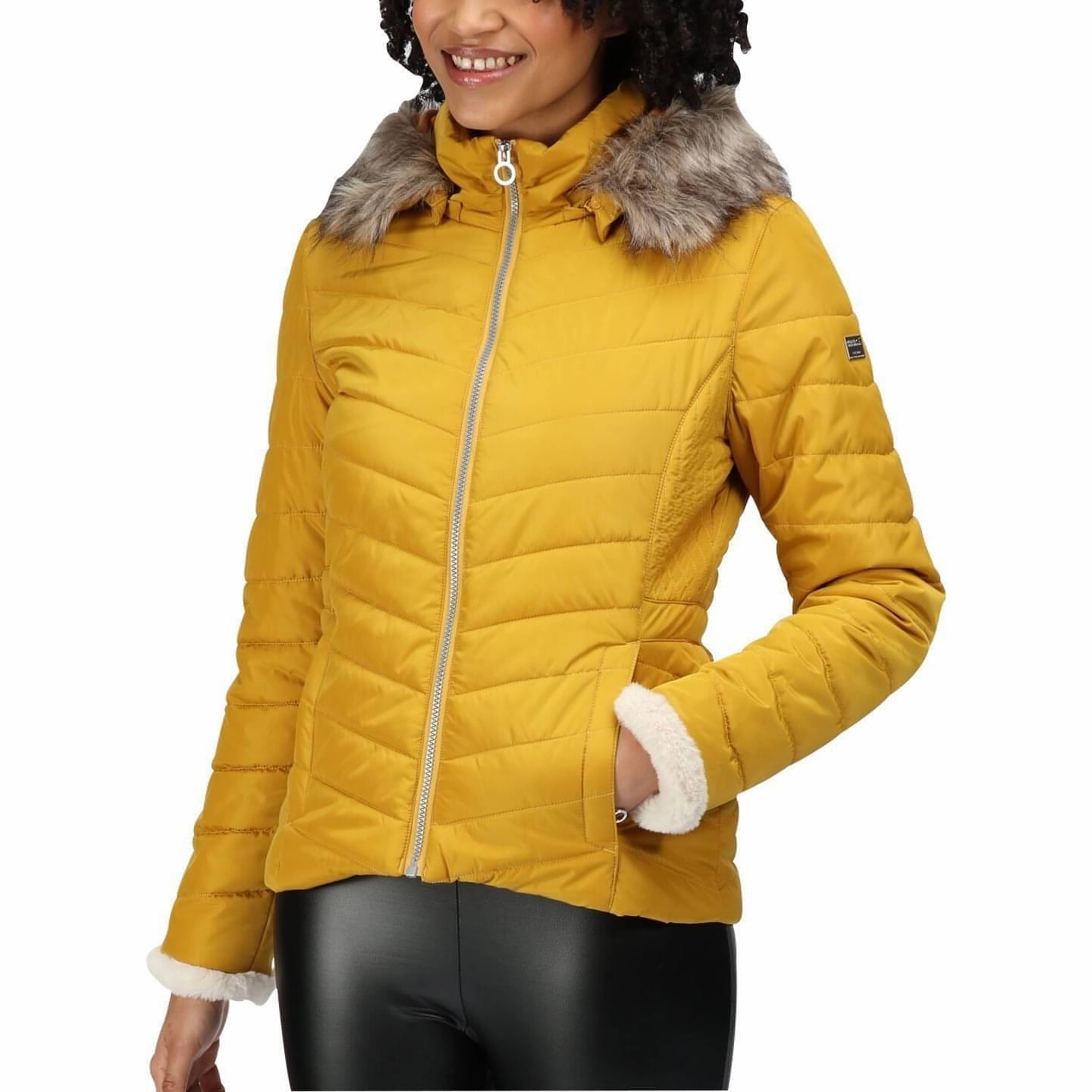 Regatta Winslow Womens Insulated Jacket - Yellow Clock City Life