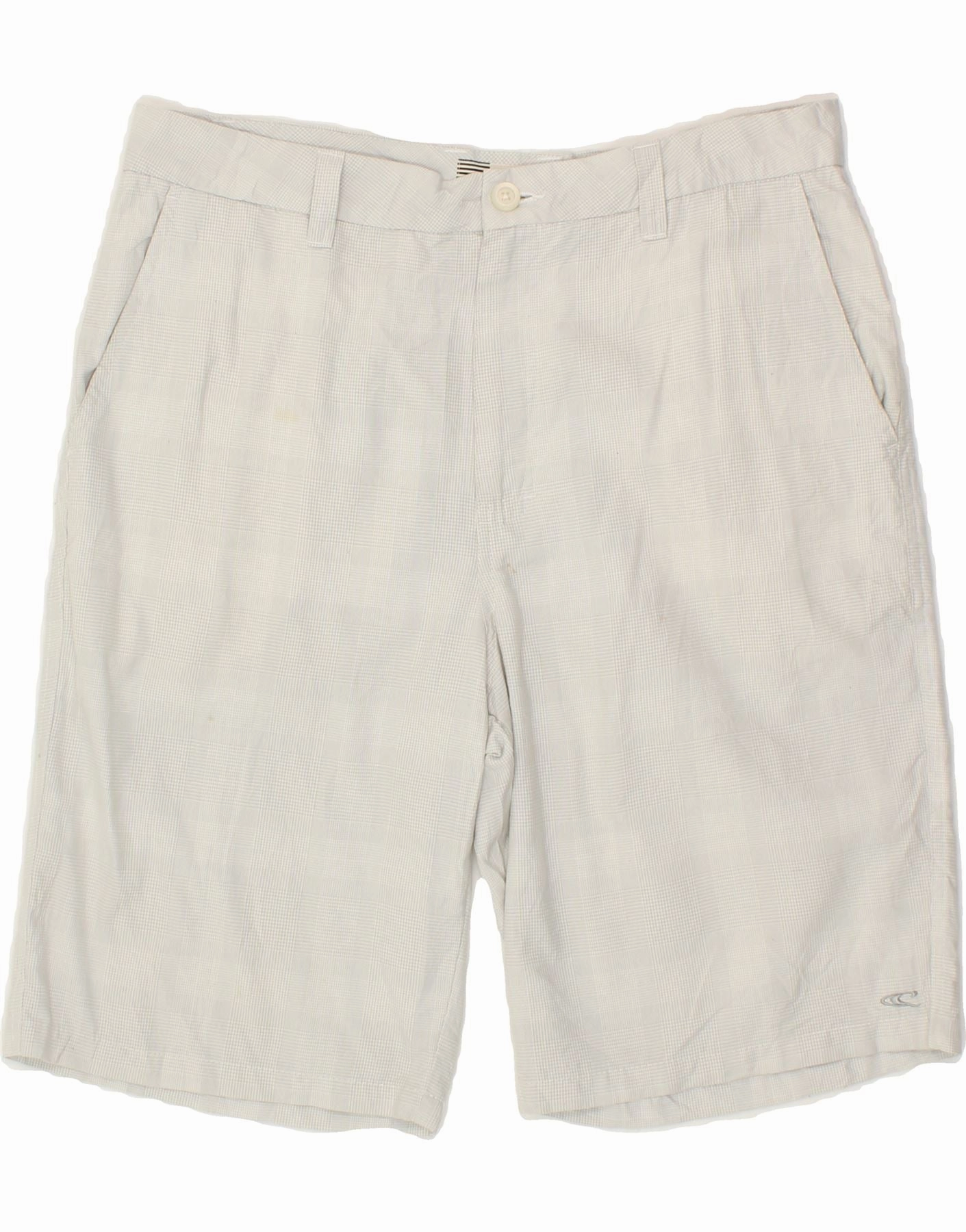 All Day Wear O'NEILL Mens Chino Shorts W34 Large  Grey Check Polyester