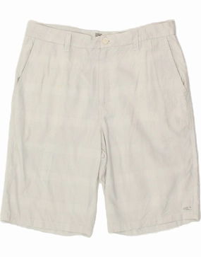 All Day Wear O'NEILL Mens Chino Shorts W34 Large  Grey Check Polyester