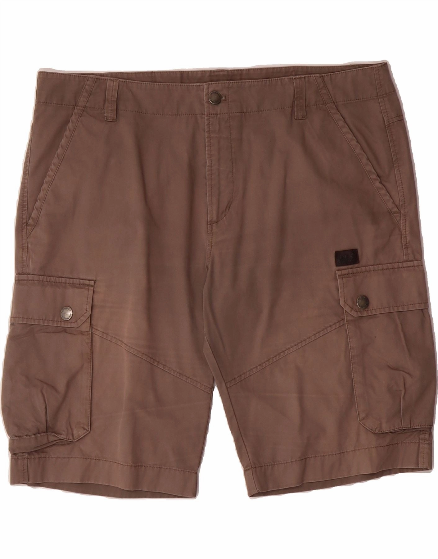 Stretch Comfort JACK WOLFSKIN Mens Regular Fit Cargo Shorts W36 Large Brown Cotton