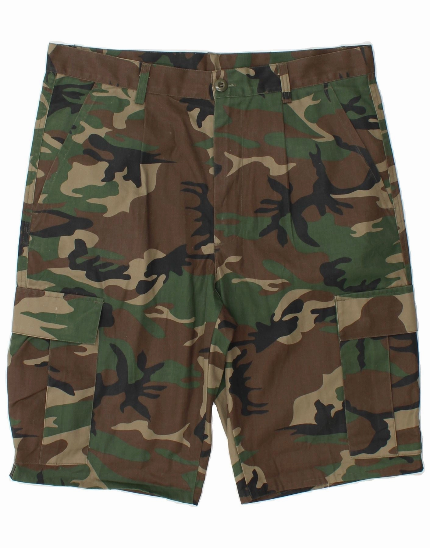 Chill Look Freedom Movement VINTAGE Mens Cargo Shorts W38 XL Grey Camouflage