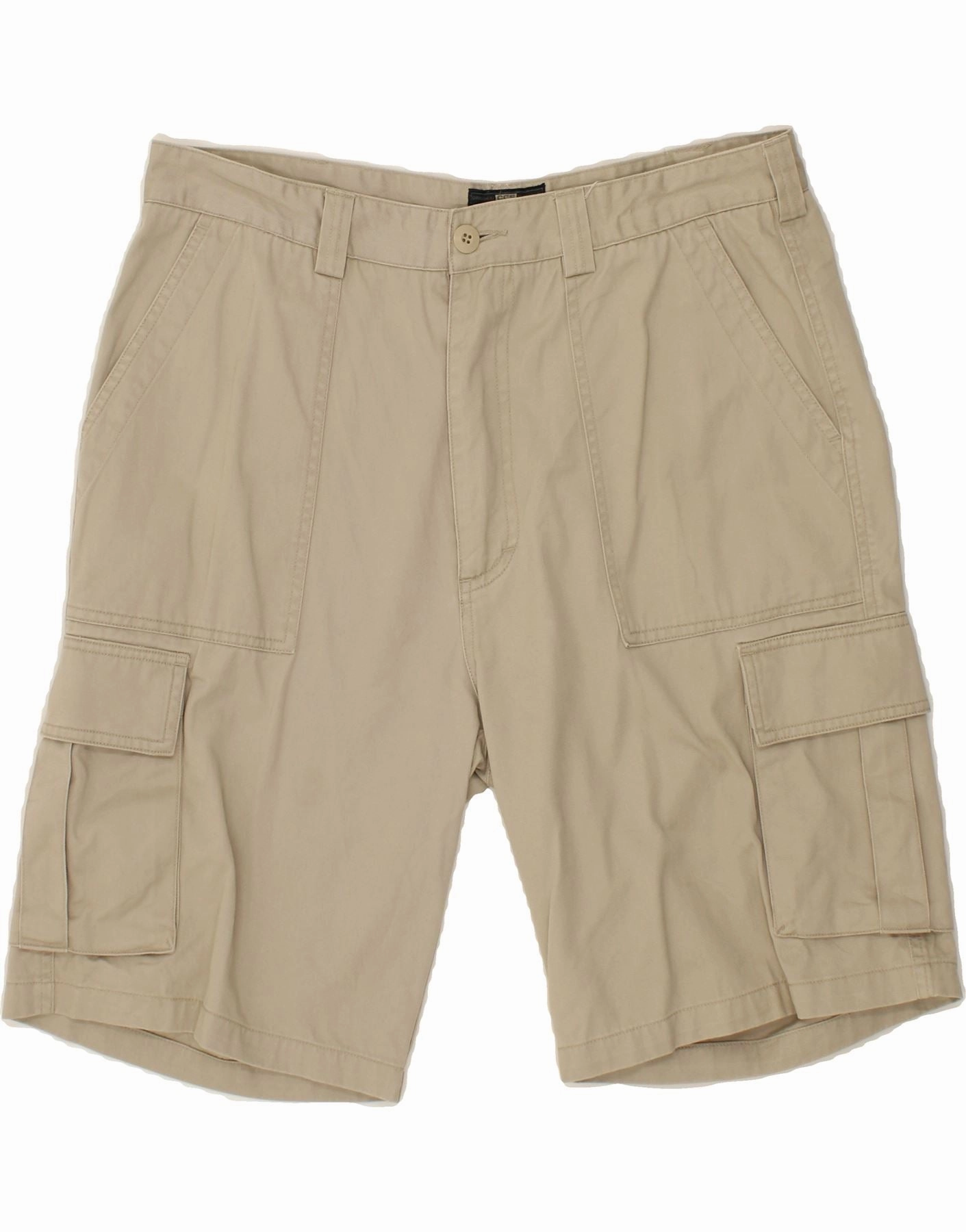 VINTAGE Mens Cargo Shorts IT 52 XL W34 Grey Cotton Hot Day Simple Appeal