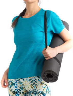 Ronhill Life Wellness Short Sleeve Womens Training Top - Blue Cozy Comfort Look Low carbon footprint