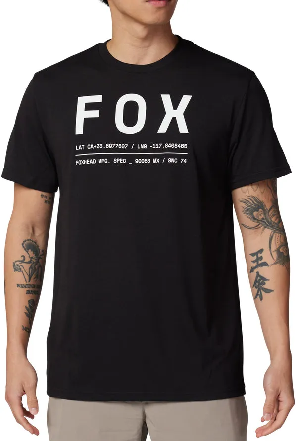 Versatile Look Fox Non Stop Tech Mens Short Sleeve Top - Black