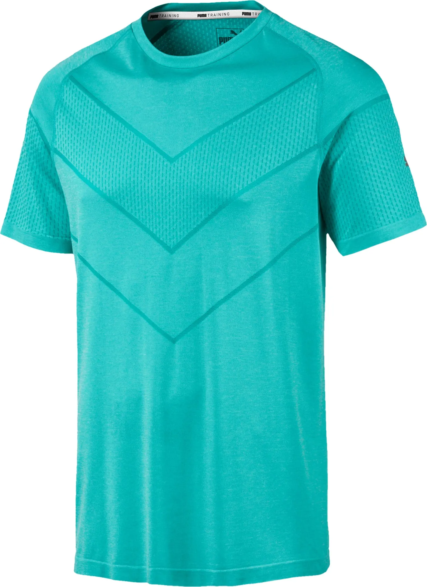 Puma Reactive evoKNIT Short Sleeve Mens Training Top - Blue Breathable Style Versatile Layering Piece