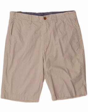J. CREW Mens Chino Shorts W36 Large  Beige Cotton Anti Static Finish