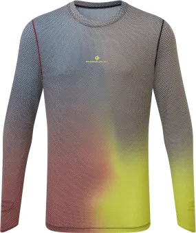 Ronhill Tech Golden Hour Long Sleeve Mens Running Top - Blue Simple Comfort Comfortable and Chic